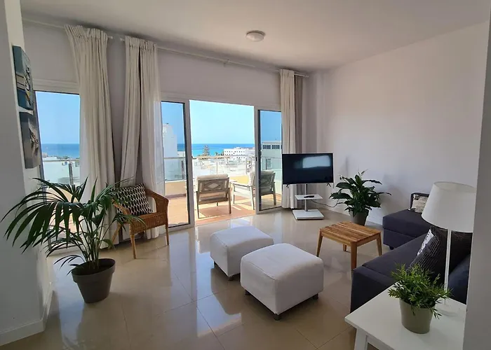 Charco De San Gines Terraza Con Vistas Al Mar